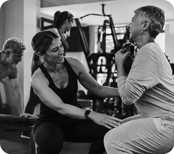 Fitness training session at Rey Fitness gym